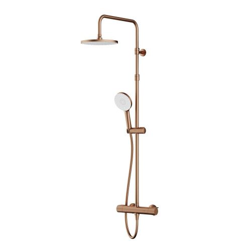 Душевая стойка Am.Pm X-Joy F0785A444 настенная цвет золото с термостатом - фото 2