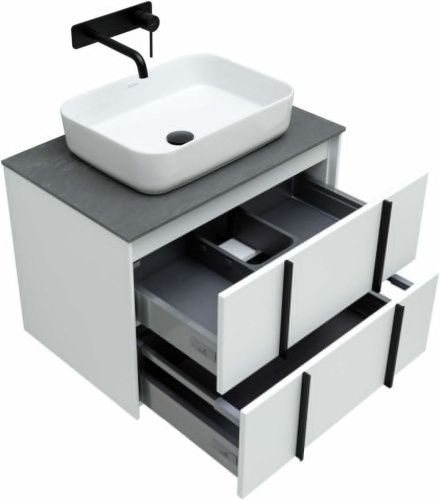 Тумба под раковину Allen Brau Reality 1.32004.WM 70х50 подвесная цвет белый - фото 4