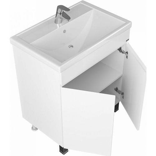 Тумба под раковину СанТа Марс 700241 70х40 напольная цвет белый - фото 2