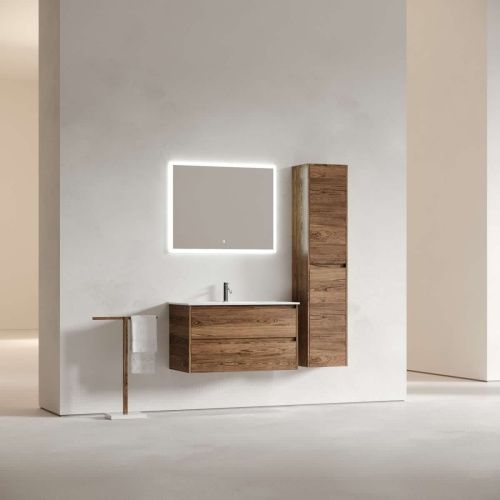 Тумба под раковину Sancos Libra LB90ECH 90х50 подвесная цвет коричневый - фото 3