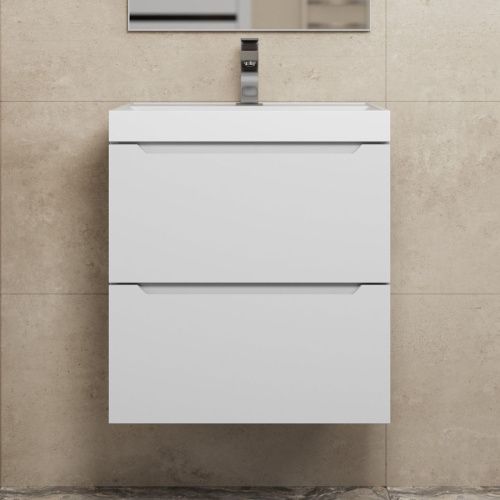 Тумба под раковину Uperwood Tanos 2191020000 50х50 подвесная цвет белый - фото 3