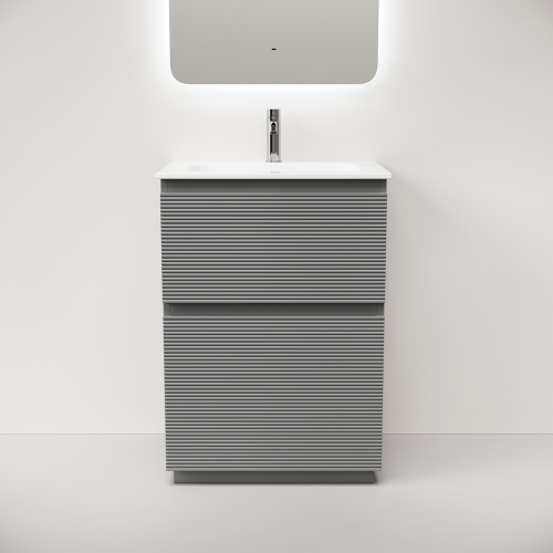 Тумба под раковину Sancos FOLK Floor FL60FES 60х40 напольная цвет серый - фото 2