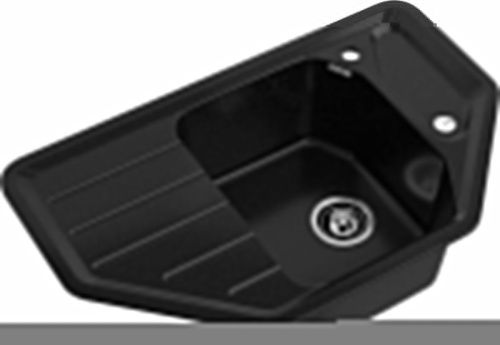 Кухонная мойка Granfest Corner C-800E черный 80х50 цвет черный поверхность матовая - фото 2