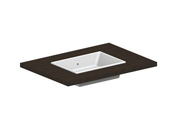 Раковина из сантехнического фаянса Scarabeo Gaia-Tech-Miky 8032 60х40 встраиваемая цвет белый