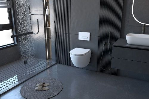 Комплект унитаз с инсталляцией с клавишей смыва ABBER Bequem AC1100-AC0105-AC0121 - фото 2