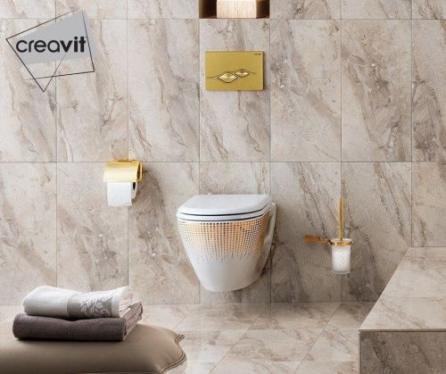 Клавиша смыва механическая Creavit GP1006.00 цвет золото - фото 4