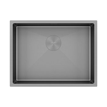Кухонная мойка Paulmark NEXT 58 UNI PM215844-MG 60х45 цвет серый поверхность матовая