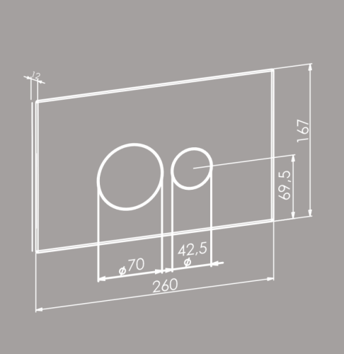 Клавиша смыва механическая Boheme 668-W цвет белый - фото 2