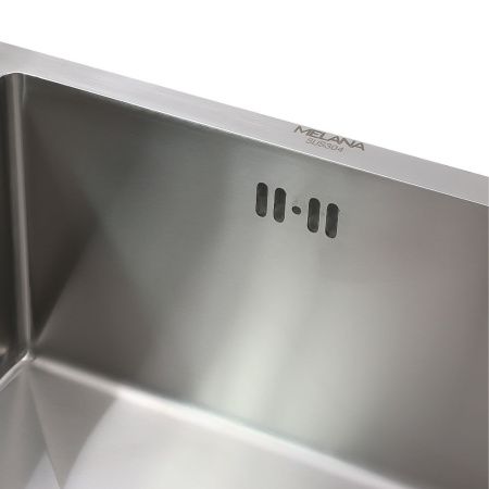 Кухонная мойка Melana ProfLine H57544 сатин 60х45 цвет серый поверхность полированная