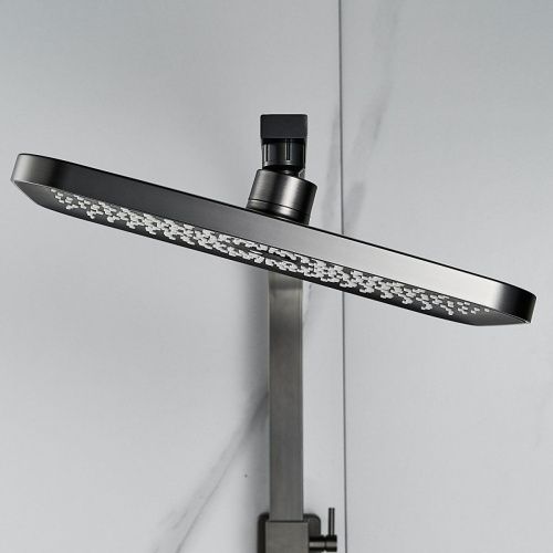 Душевая стойка Shevanik S7036T настенная цвет оружейная сталь - фото 5