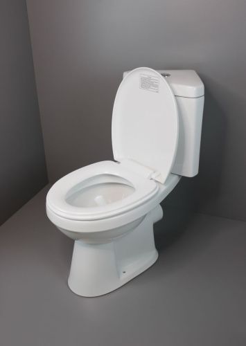 Унитаз напольный с бачком Creo Сeramique PROJECT COMBO-PR1003C гориз. белый с сиденьем с микролифт душевой смыв - фото 4