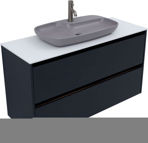 Тумба под раковину Allen Brau Activity 1.34007.AM 120х50 подвесная цвет черный - фото 4