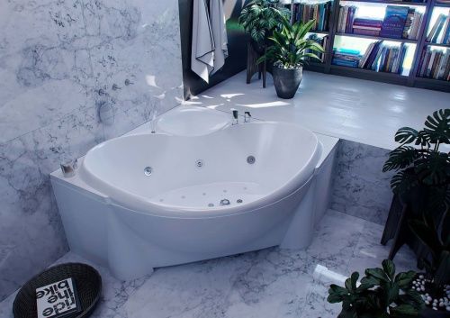 Ванна акриловая Aquatek Эпсилон EPS150-0000066 150х150 угловая угловая с каркасом без ручек - фото 3