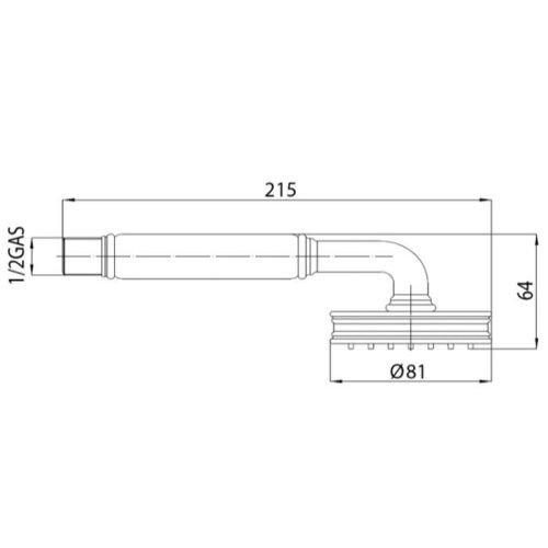 Душевая лейка Nicolazzi Liberty 7114CR цвет хром - фото 2