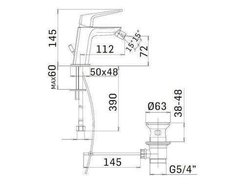 Смеситель Mamoli Spartaco 592100009051 на биде хром - фото 2