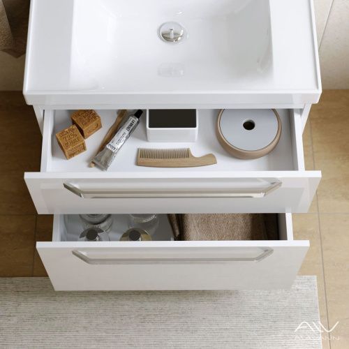 Тумба с раковиной Alavann Paris ALV0987000 80х50 подвесная цвет белый - фото 5