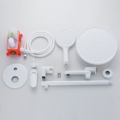 Душевая система Shevanik S4335C встраиваемая в стену цвет белый - фото 4