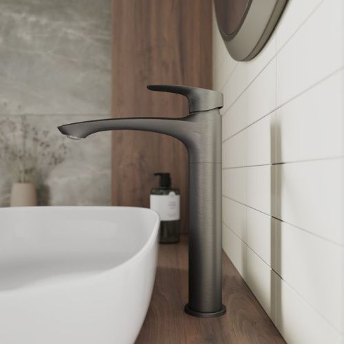 Смеситель Milardo Rora RORGM01M01 на столешницу графит - фото 2