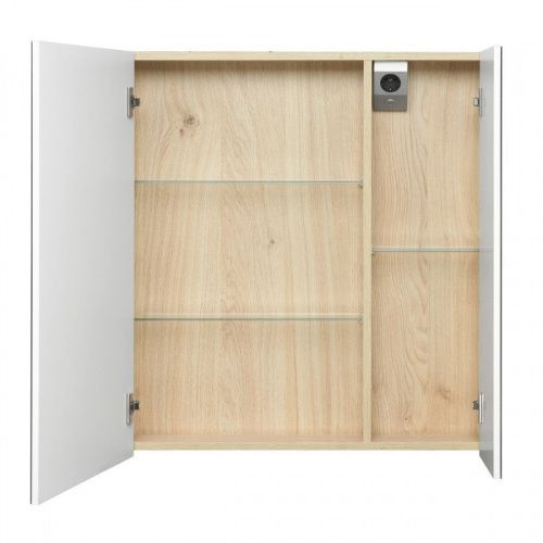 Зеркало-шкаф Roca UP ZRU9303017 80х80 подвесной цвет белый - фото 2