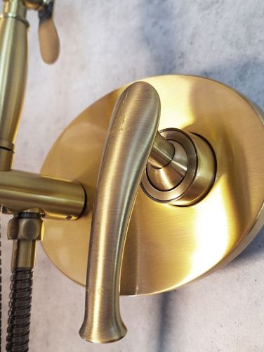 Гигиенический душ со смесителем AltroBagno Beatrice AltroBagnoBeatrice060111Br бронза - фото 5