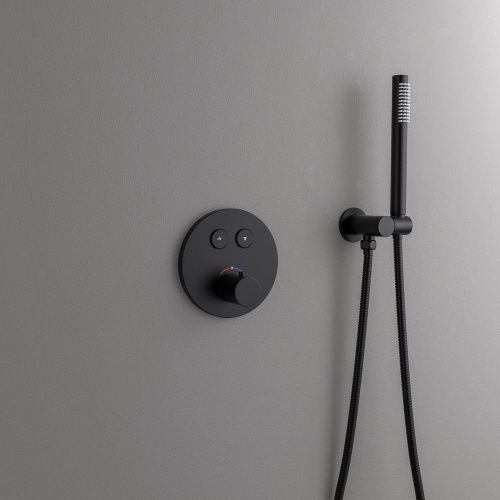 Душевая система Timo Saona SX-2370/03SM встраиваемая в стену цвет черный - фото 5