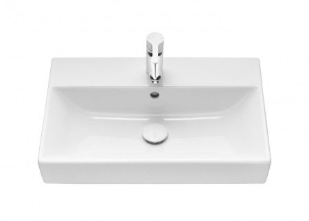 Раковина из сантехнического фарфора Roca Oleta 73274C400Y 60х40 накладная цвет белый