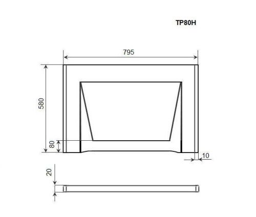 Торцевая панель Timo TP80H - фото 2