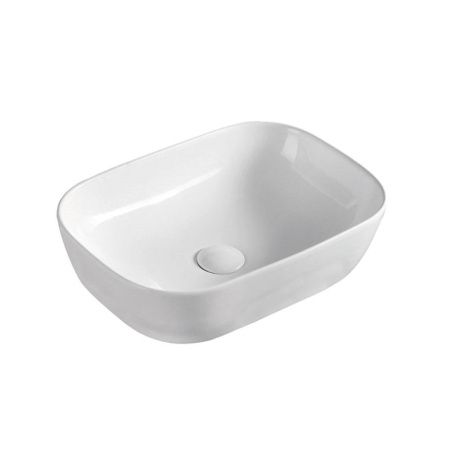 Раковина из сантехнического фарфора WesnaArt Ocean 4020-OCE12 50х30 накладная цвет белый