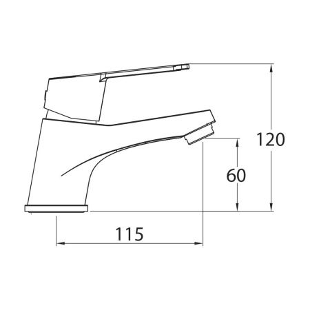 Смеситель Clever Panam Evo Xtreme 60520 на раковину хром