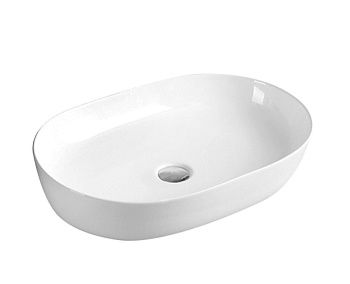 Раковина керамическая Art&Max AM5415-W 60х40 накладная цвет белый