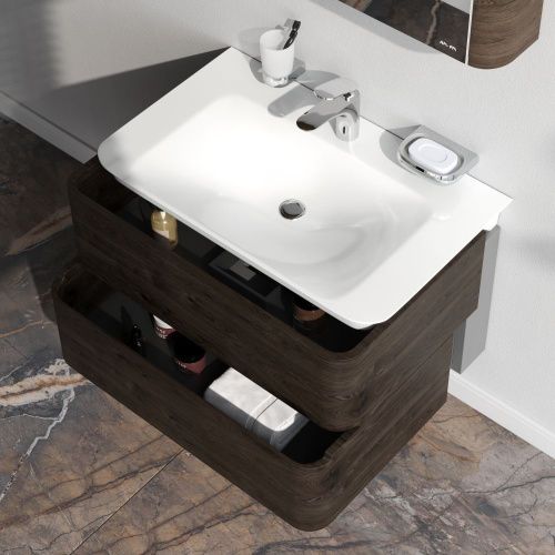 Тумба под раковину Am.Pm Sensation M30FHX0802TF 80х50 подвесная цвет коричневый - фото 4