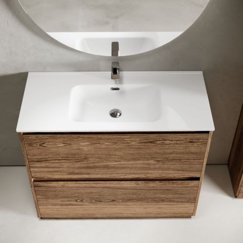 Тумба под раковину Sancos Libra Floor LB100FECH 100х50 напольная цвет коричневый - фото 5