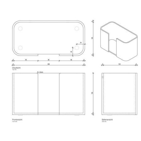 Держатель для бумажных полотенец Decor Walther Stone 974150
