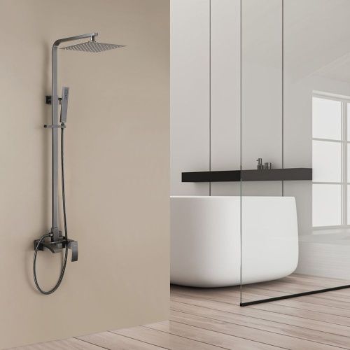 Душевая стойка Abber AF8616NGL настенная цвет никель - фото 2