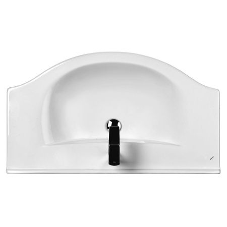 Раковина из сантехнического фарфора Santek Эльбрус WH110790 90х50 накладная цвет белый