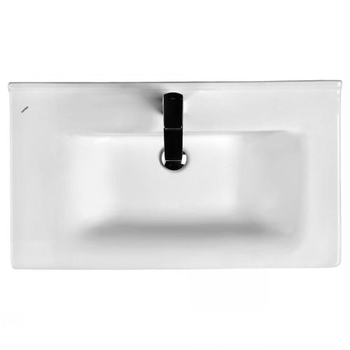 Раковина керамическая Onika Миранда 1WH302250 70х50 накладная цвет белый 1 отверстие под смеситель - фото 2