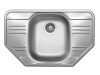 Кухонная мойка Ukinox Гранд GRL780.490 -GT8K 2C 80х50 цвет нержавеющая сталь поверхность полированная