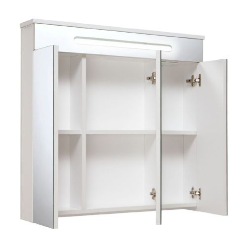 Зеркало-шкаф Runo Парма 00000001148 80х80 подвесной цвет белый - фото 2