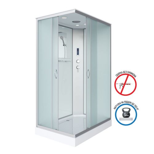 Душевая кабина Niagara Classic 431853QP 110х80 прямоугольная с крышей ориентация универсальная - фото 2