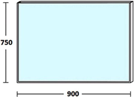 Зеркало De Aqua Сильвер 00261665 90х80 подвесное
