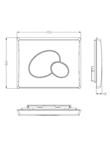 Клавиша смыва механическая WeltWasser WW INS 10000010234 цвет черный - фото 2