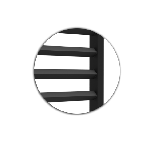 Полотенцесушитель электрический Indigo Attic Romb LСLATCRE100-50BRRt 55х100 черный - фото 2