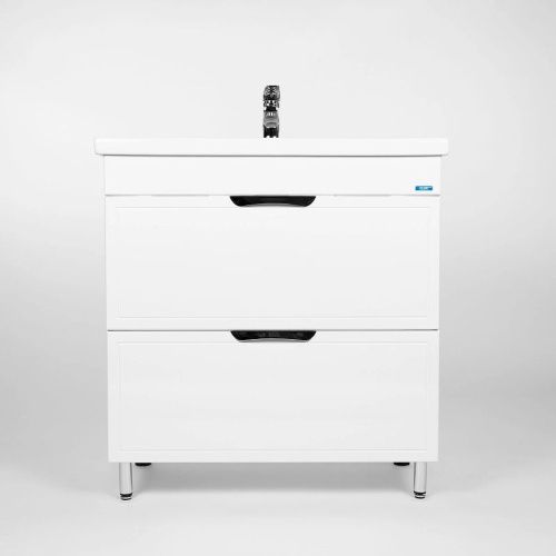 Тумба под раковину Viant Лима VLIM80CO-T2Y 80х40 напольная цвет белый - фото 2