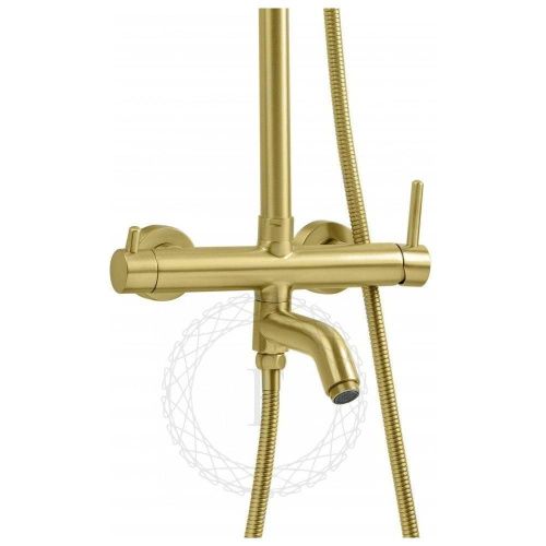 Душевая стойка Filarete FL2020MG настенная цвет золото - фото 4
