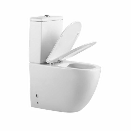 Унитаз напольный с бачком Orange C05-000w белый с сиденьем микролифт душевой смыв - фото 3