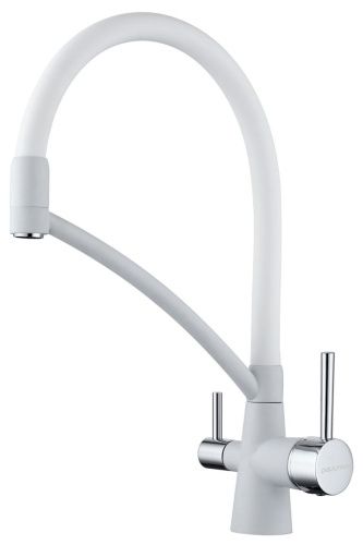 Смеситель для кухни Paulmark SIEGEN Si213111-431 на мойку белый