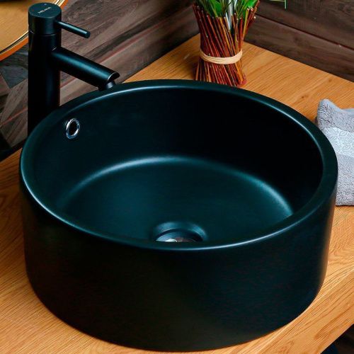 Раковина Jorno MLN-7076BM 40х40 накладная цвет черный - фото 2