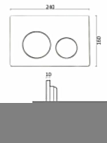 Клавиша смыва механическая Agger APB0100 цвет хром - фото 3