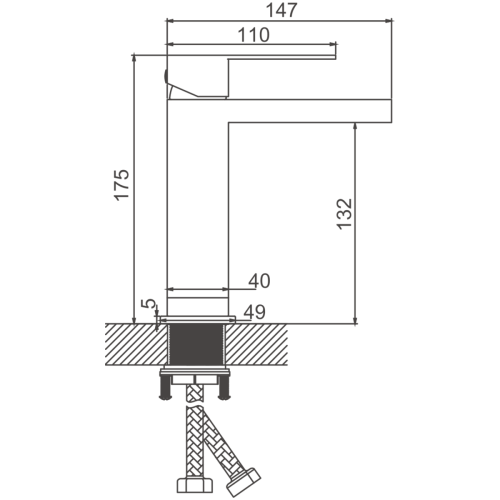 Смеситель BELZ B10817-8 на раковину золото - фото 2