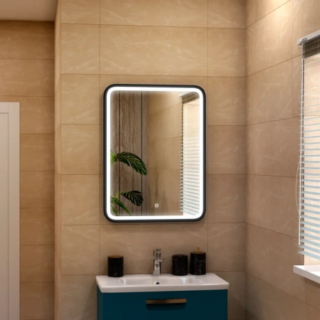 Зеркало с подсветкой Art&Max GENOVA AM-Gen-600-800-DS-F 60х80 подвесное